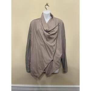 Women's [BLANKNYC] Drape Faux Leather Jacket, Size Large